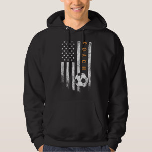 Moletom Treinador de Futebol Bandeira Americana Treinador 