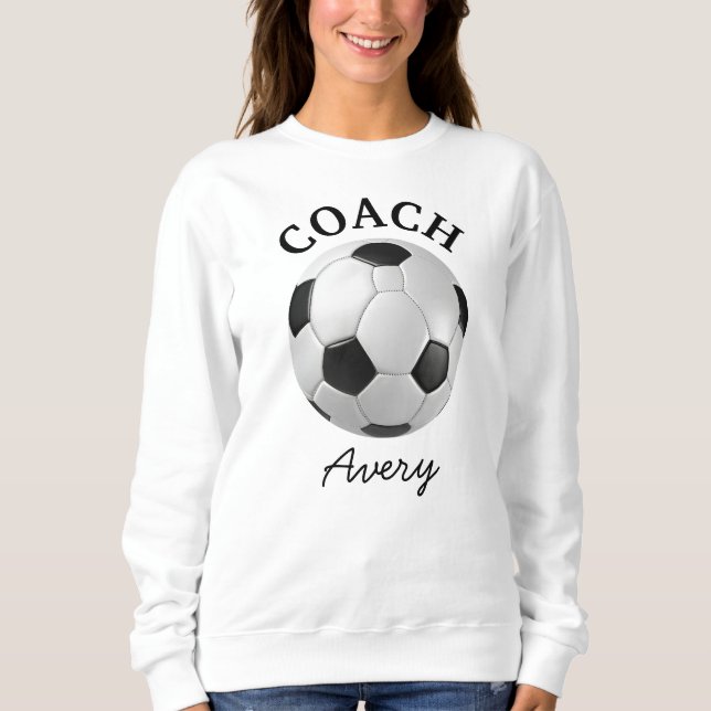 Moletom Treinador de Futebol Nome Simples Roteiro Minimali (Frente)
