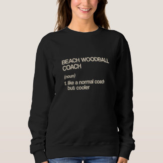Moletom Treinador de Woodball de Praia Definição Jogador