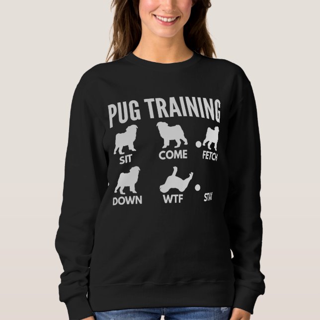 Moletom Treinamento em Pug - Pug Tricks Essential T-Shirt  (Frente)
