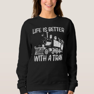 Moletom Trem Legal Para Homens Mulheres Trem Locomotiva Fe