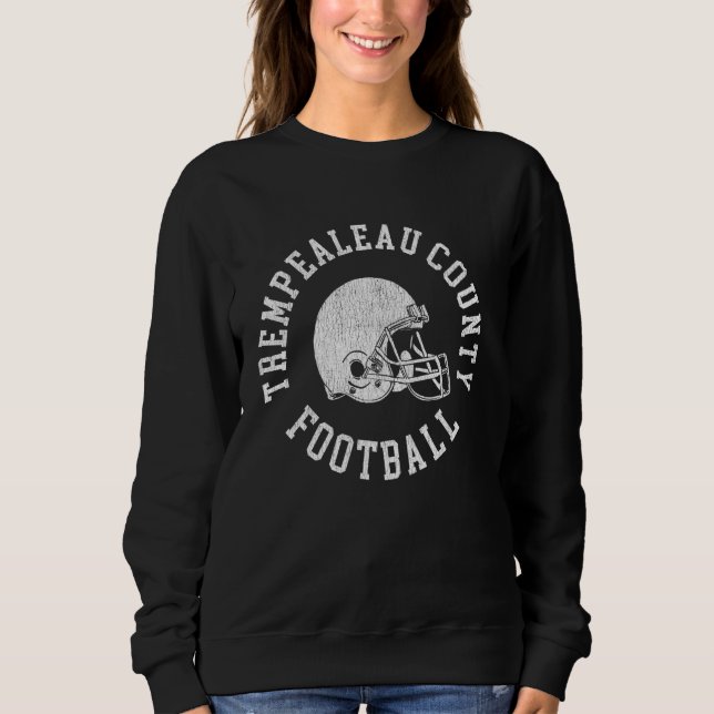 Moletom Trempealeau County Futebol Throwback Hel (Frente)