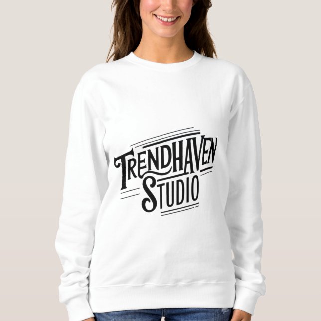 Moletom Trend Haven Studio - Na moda e Teia Gráfica Única (Frente)