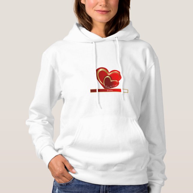 Moletom Trending Love Loading Red Heart Custom Namorada (Frente)
