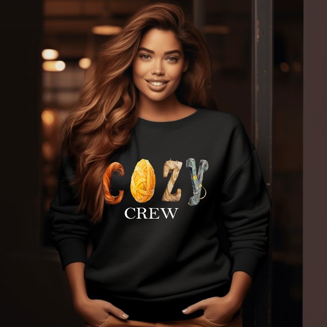 Moletom Trendy "COZY TRW" Seasonal Fall Winter ("Cozy Crew" Trendy Seasonal Fall Sweatshirt)