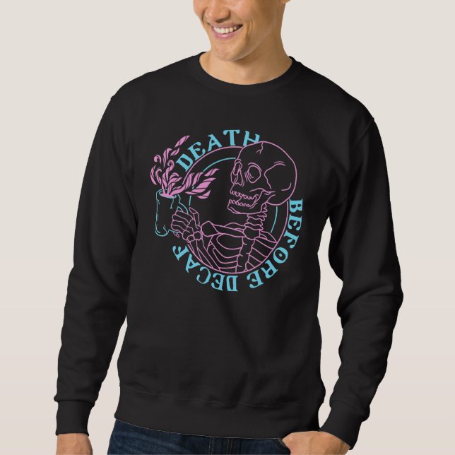 Moletom Trendy Death Antes Do Decaf (Frente)