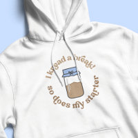 Trendy Retro Sourdough Starter Bakery Hoodie Engra