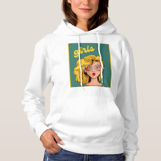 Moletom Trendy Yellow Girl BeauLinda Hoodie (Frente)