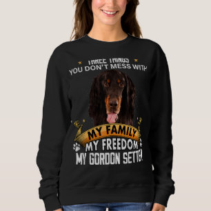 Moletom Três coisas que você não mama com Gordon Setter Do