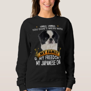 Moletom Três coisas que você não mama com o Cachorro Japon