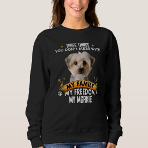 Moletom Três coisas que você não mama com o Cachorro Morki