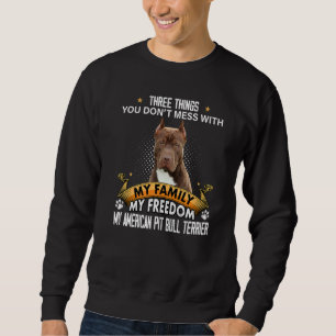 Moletom Três coisas que você não perde com o pit Bull amer