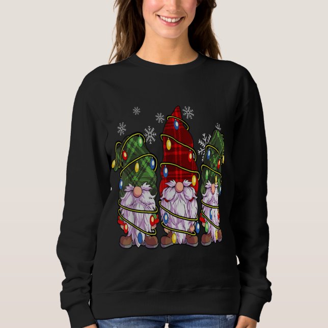 Moletom Três Gnomos Buffalo Xadrez Vermelho (Frente)