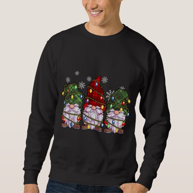 Moletom Três Gnomos Buffalo Xadrez Vermelho (Frente)