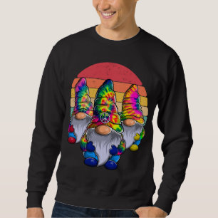 Moletom Três Hippie Gnomos, Gnomo da Paz, Engraçado Retro