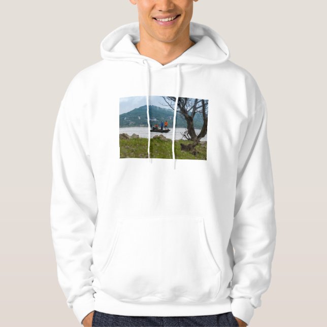 Moletom Três Pescadores Em Mesa Rock (Frente)