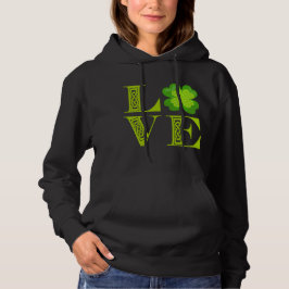 Moletom Trevo de Três Folhas Verde Irlandês Nó Celta AMOR