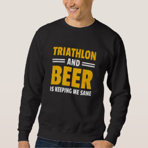 Moletom Triatlo E Cerveja Corrida Natação Ciclismo Triatlo