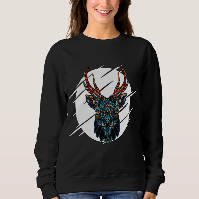 Moletom Tribal Moose Head (Frente)