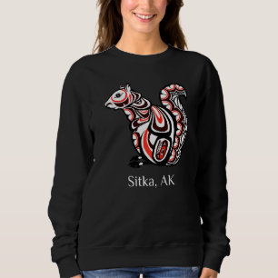 Moletom Tribal Squirrel Sitka Alaska Native American Haida