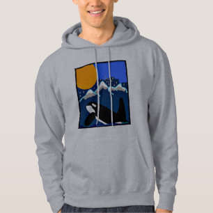 Moletom tributo ao hoodie dos plissados da baleia de