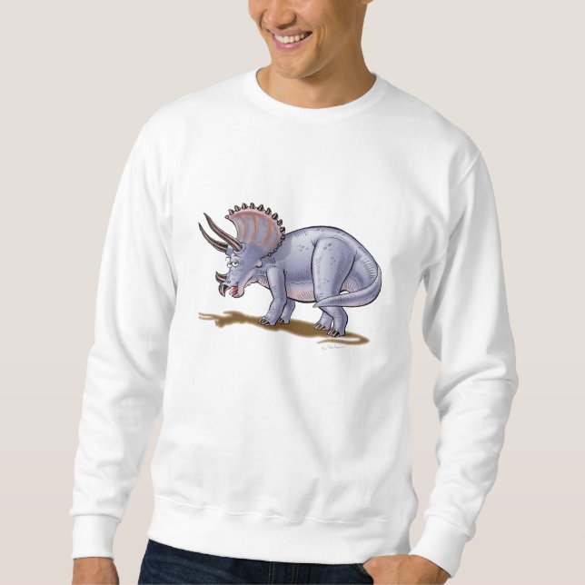 Moletom Triceratops dos desenhos animados da camisola (Frente)