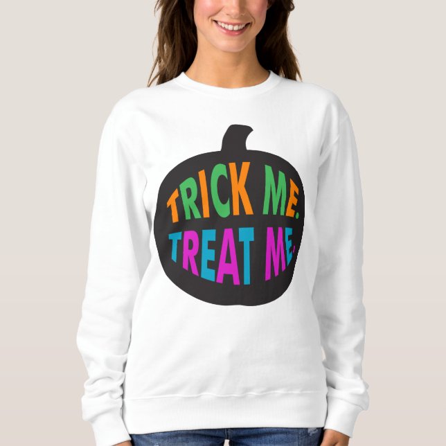 Moletom Trick Me Tratar, Halloween Multi-Color (Frente)