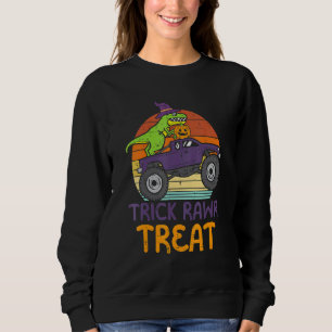 Moletom Trick Rawr Treat Dinossauro Caminhão Monstro Hallo