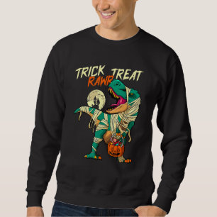 Moletom Trick Rawr Treat T Rex Dinossaur Mummy Boys Hallow