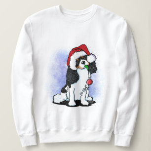 Moletom Tricolor Cavalier Spaniel Sweatshirt de Natal