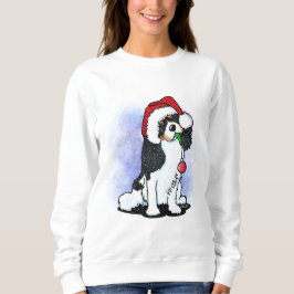 Moletom Tricolor Cavalier Spaniel Sweatshirt de Natal