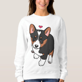 Moletom Tricolor Corgi Cachorro Cachorro Cachorro Corgi De