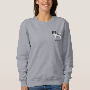 Moletom Tricolor Phalène Com Nome De Cão Ou Outro Texto