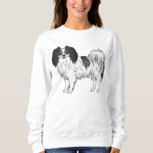 Moletom Tricolor Phalène Cute Cartoon Dog Para Cão Lover