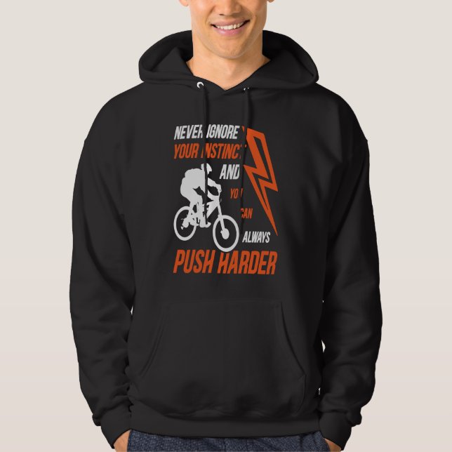 Moletom Trilha de Mountain Bikers MTB Push Harder (Frente)