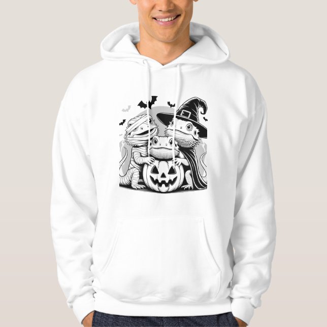 Moletom Trio de Dragões com Manos de Halloween Gótica (Frente)