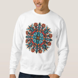 Moletom Trippy Psychedelic Groovy Mushroom Mandala Eyes