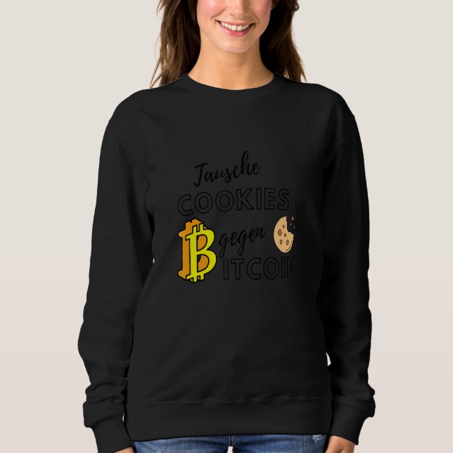 Moletom Trocar Cookies Para Design de Crypto Bitcurrency (Frente)