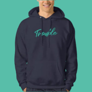 Moletom Trouble Script – Confortável Com um Sabor 