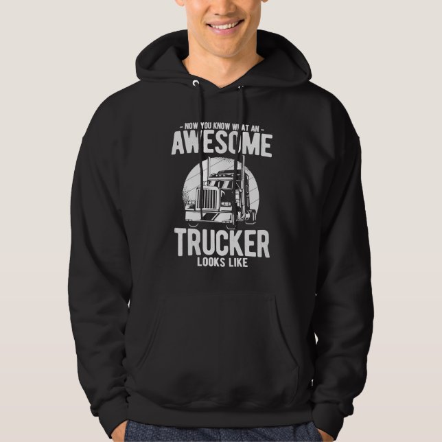 Moletom Truck Diesel Highway Best Job Money Truck Driver T (Frente)