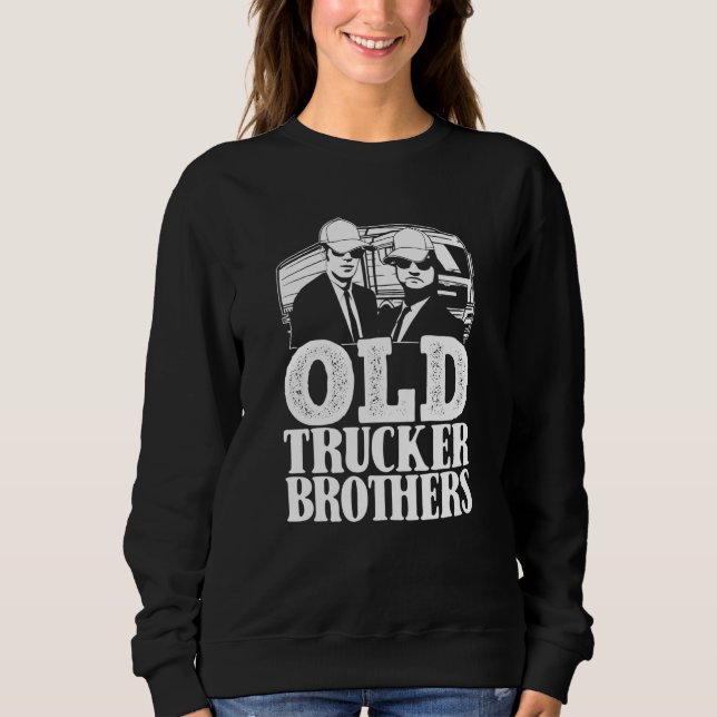 Moletom Truck Driver Brothers Trucking  Big Rig Old Man Tr (Frente)
