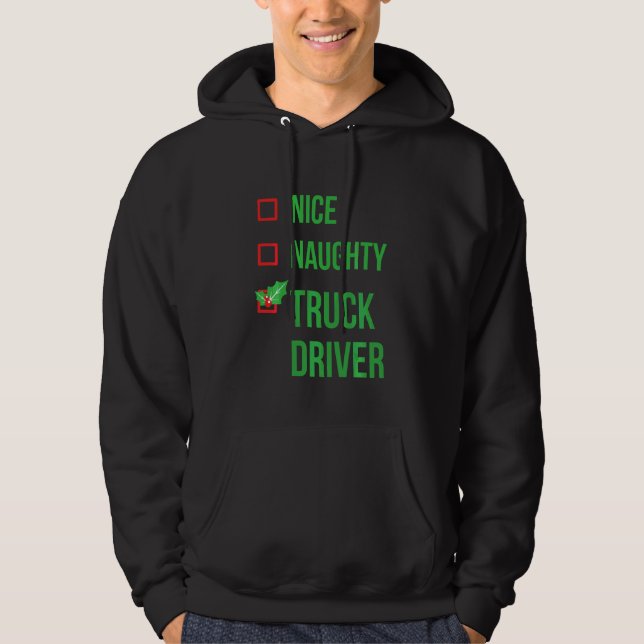 Moletom Truck Driver Funny Pajama Natal (Frente)