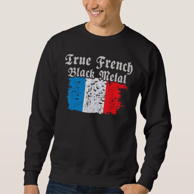 Moletom True French Black Metal (Frente)