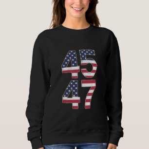 Moletom Trump 2024 45 47 Antigo
