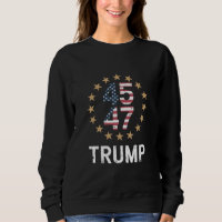 Trump 2024 Bandeira Retomar a América Trump 45 47