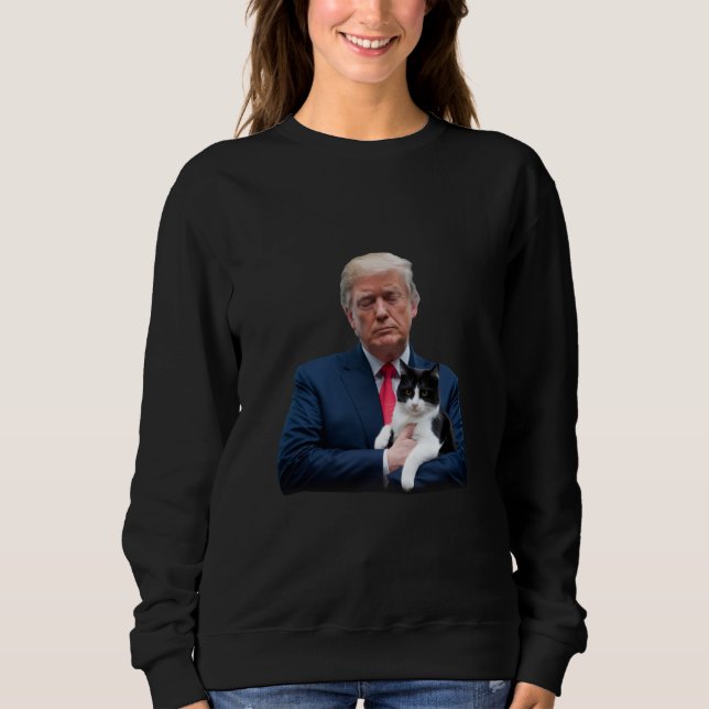 Moletom Trump 2024 Cat MAGA Funny Trump Cat (Frente)