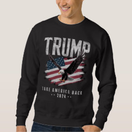Moletom Trump Leve a América de Volta Eleição 2024 Vintage