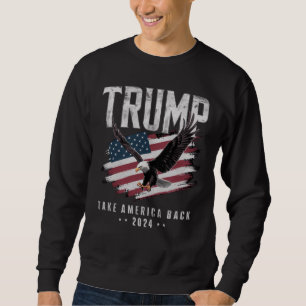 Moletom Trump Leve a América de Volta Eleição 2024 Vintage