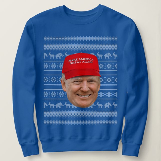 Moletom TRUMP MAGA Natal (Frente do Design)