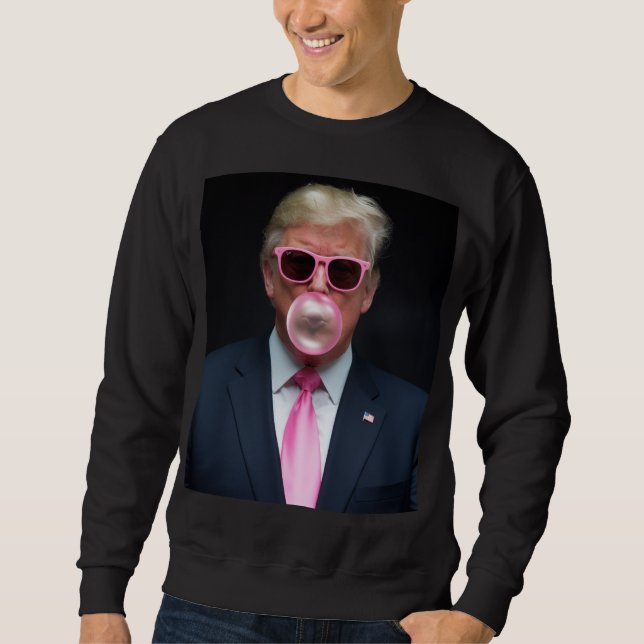 Moletom Trump Pink Bubble Gum Presidente 47 EUA (Frente)